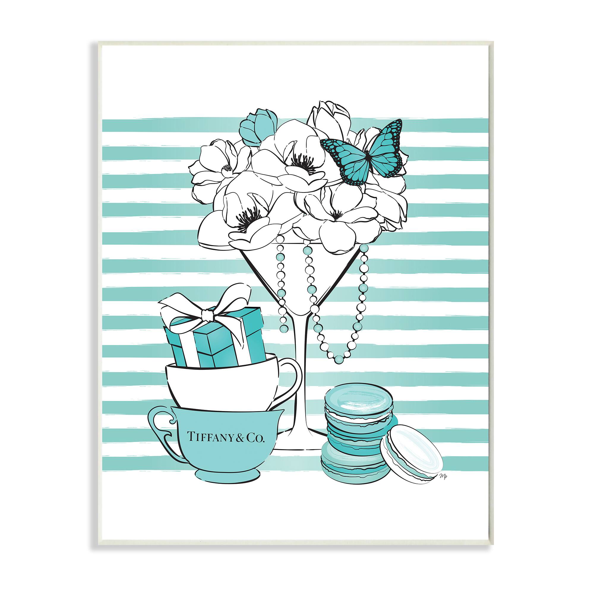Stupell Industries Glass of Glam Fashion Illustration Designer Style Wall Plaque